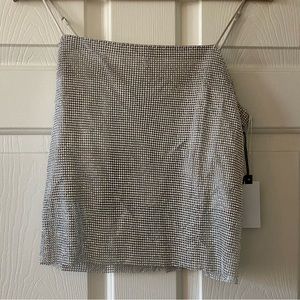 ASTR the label crop top sequin/rhinestone